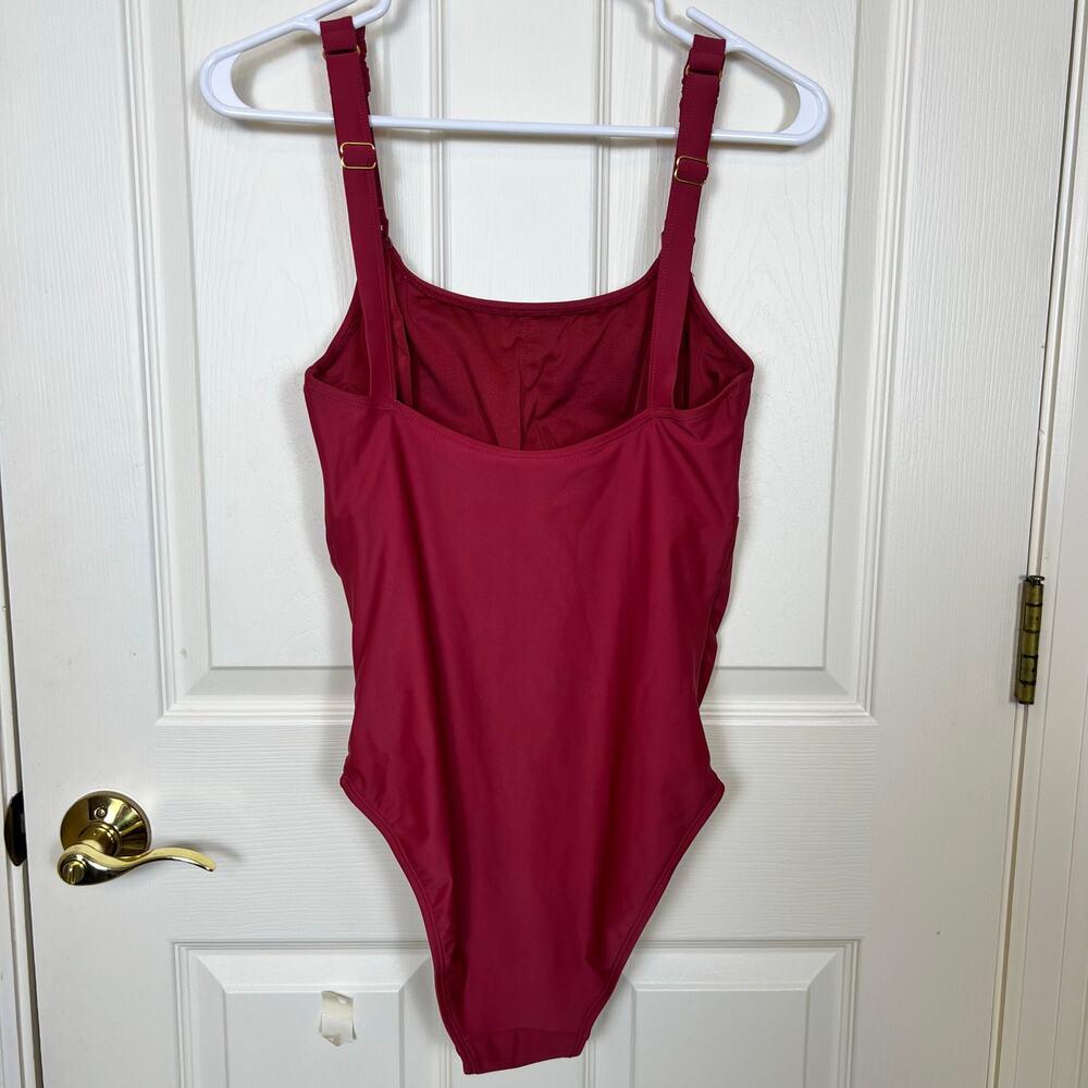 Kindred Bravely Nursing Swimsuit Auburn Dark Pink EUC Size Small - Picture 4 of 7